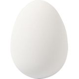 18x Witte kleine kunststof kwartel eieren hobby/knutsel materiaal 4 cm - Paaseieren maken