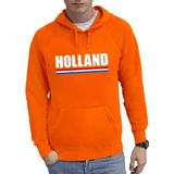 Oranje Holland supporter hoodie / hooded sweater heren - Oranje fan/ supporter kleding