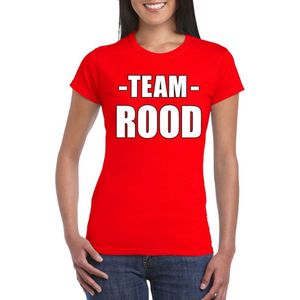 Team - Shirt - Rood - Katoen