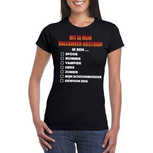 Halloween Dit is mijn Halloween kostuum dames t-shirt - Funny dames Halloween verkleedkleding XS