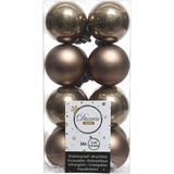 Decoris Kerstballen - 16 Stuks - 4cm - Kunststof