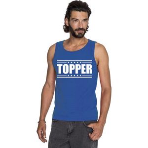 Topper - Mouwloos Shirt - Blauw - Heren