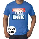 Blauw Helemaal uit mijn dak t-shirt voor heren - Party t-shirts plus size