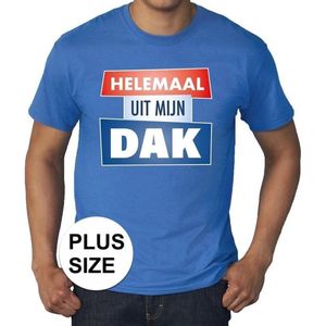 Blauw Helemaal uit mijn dak t-shirt voor heren - Party t-shirts plus size