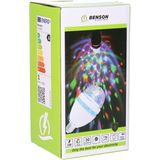 Disco lamp/licht - E27 fitting - roterend - 30 kleureffecten