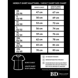 Grote maten Hot t-shirt - wit met gouden glitter letters - plus size heren