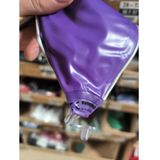Opblaasbare speelgoed zwembad strandbal - paars/wit - D26 cm - Strandballen - Strand speelgoed