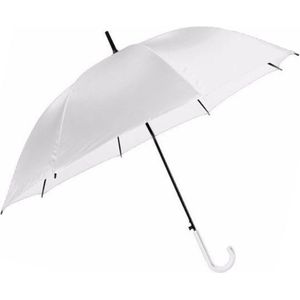 Automatische regen paraplu wit 106 cm - Paraplu's