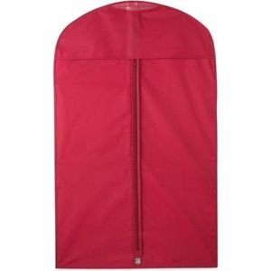 5x Beschermhoes voor kleding rood 100 x 60 cm - Kledinghoezen - Kleding opbergen accessoires