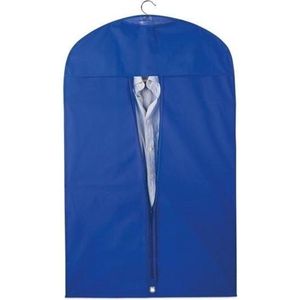 10x Beschermhoes voor kleding blauw 100 x 60 cm - Kledinghoezen - Kleding opbergen accessoires