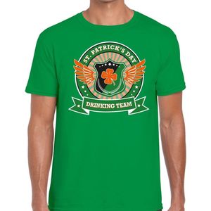 St Patricks day drinking team t-shirt groen heren - St Patrick's day kleding