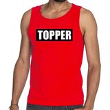 Bellatio Decorations - Tanktop - Rood - 100% Katoen