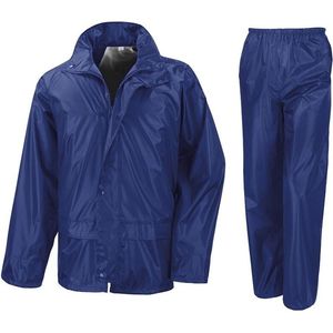 Result - Regenpak - Kobalt Blauw - Regenjas en Regenbroek - Wind- en Waterdicht