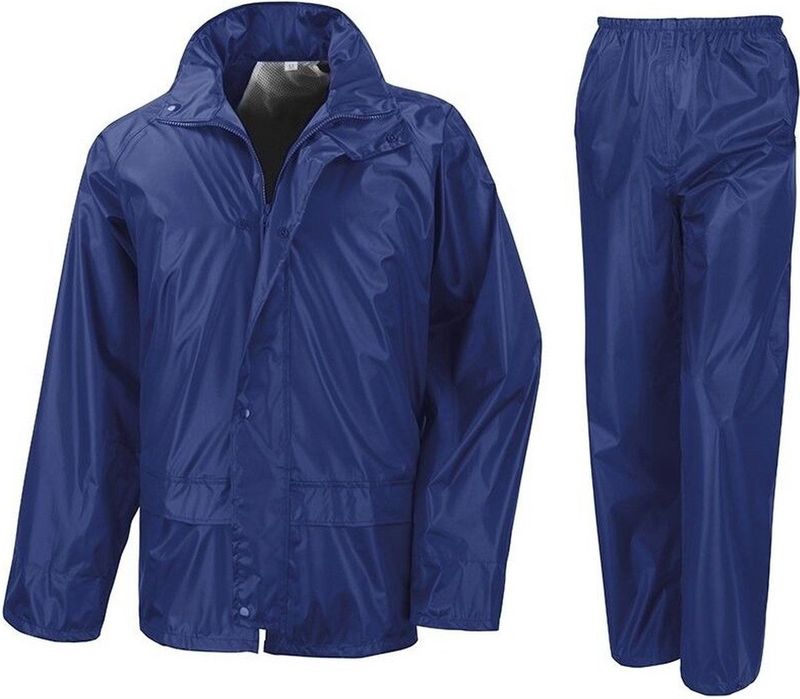 Result - Regenpak - Kobalt Blauw - Regenjas en Regenbroek - Wind- en Waterdicht