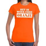 Bellatio Decorations - Code Oranje Shirt - Oranje - Dames