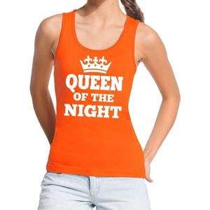 Bellatio Decorations - Queen of the Night - Tanktop - Oranje - Mouwloos Shirt Dames