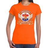 Holland drinking team t-shirt t-shirt oranje dames - Koningsdag supporters kleding