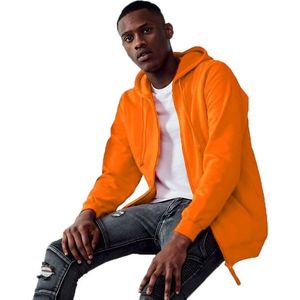 Oranje vest/jasje met capuchon voor heren - Holland feest kleding - Supporters/fan artikelen L
