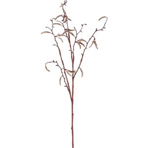 Bellatio Flowers & Plants Kunsttak - Berkenkatjes - 66 cm - Betula Pendula - Decoratie Takken
