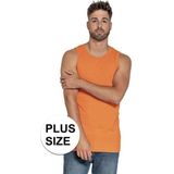 Grote Maten - Oranje Tanktop - Heren - Holland Feest Kleding - Plus Size Herenkleding