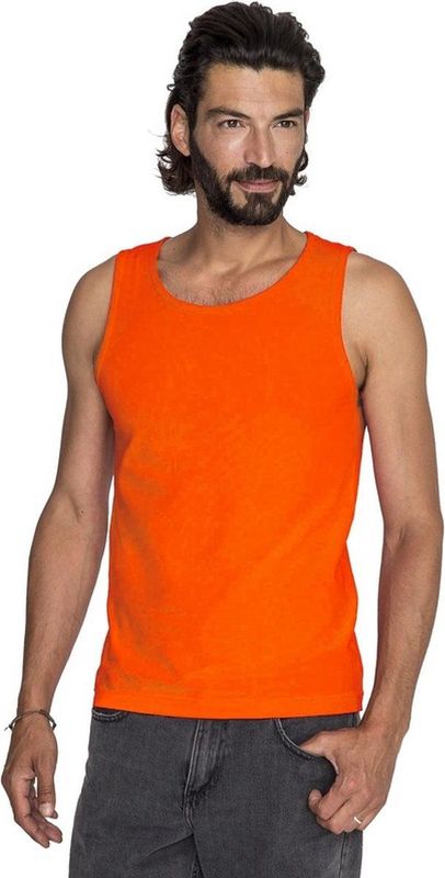 Gildan - Casual Tanktop - Oranje - 100% Ringspun Katoen