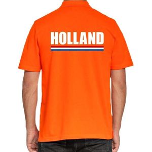 Holland poloshirt / polo t-shirt oranje voor heren - Koningsdag kleding/ shirts