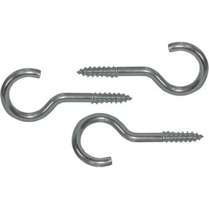 Schroefhaken verzinkt 30 mm 30 stuks