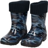 Kleuter - Kinder Regenlaarzen - Blauw - Camouflage Print - Rubber