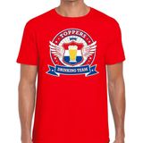 Rood Toppers drinking team t-shirt shirt rood Toppers team heren