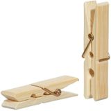 48x Houten wasknijpers 6 cm