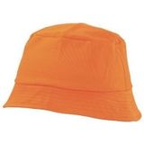 20x Oranje vissershoedjes/zonnehoedjes 57-58 cm - Oranje zomerhoeden voor volwassenen