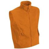 Fleece - Casual Bodywarmer - Oranje - 100% Polyester - Ruimvallend