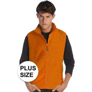Bodywarmer - Oranje - Grote Maten - Fleece - Heren - Outdoor Kleding - Supportersartikelen