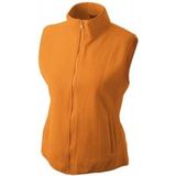 Fleece - Bodywarmer - Oranje - 100% Polyester - Voor Dames
