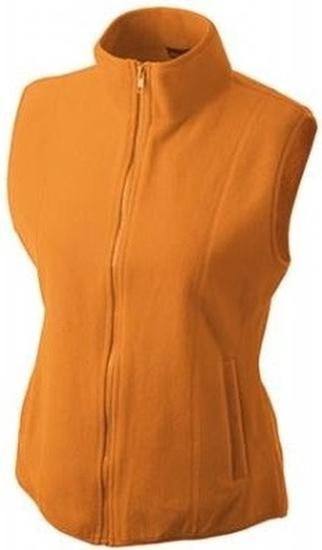 Fleece - Bodywarmer - Oranje - 100% Polyester - Voor Dames