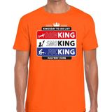 Oranje Kingsday to do list - T-shirt voor heren - Koningsdag kleding