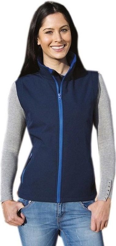 Softshell - Bodywarmer - Navy Blauw - 100% Polyester - Voor Dames
