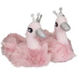 Roze zwaan pantoffels/sloffen voor meisjes - Zwanen dieren pantoffels/sloffen voor kinderen 31/32