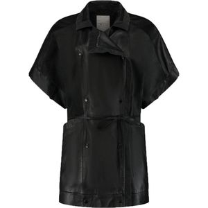 Goosecraft - Ella - Leren Vest - Zwart