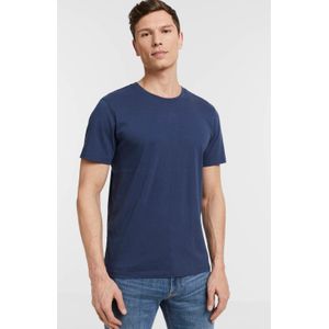 anytime - T-shirt - Donkerblauw - Katoen - Korte Mouwen