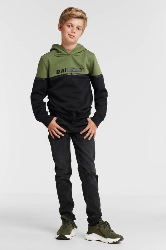 anytime - Slim Fit Jeans - 5-Pocket Model - Stevig Denim - Slijtage-Details