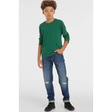 Anytime Tapered Slim Fit Jeans Donkerblauw