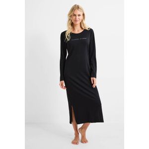 Dreamcovers Nachthemd met Printopdruk Zwart