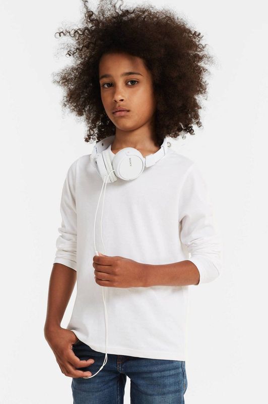 anytime - Longsleeve T-Shirt - Blauw - BCI Katoen