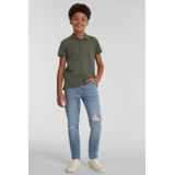 Anytime - Slim Fit Jeans - Blauw - Katoenmix - 5-Pocket Model