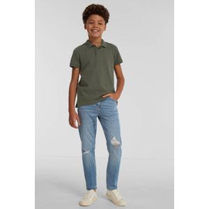 Anytime - Slim Fit Jeans - Blauw - Katoenmix - 5-Pocket Model