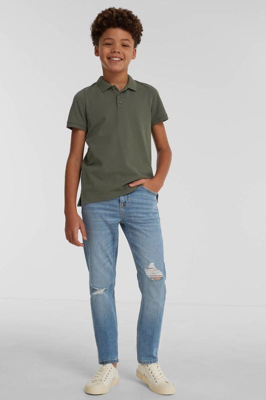 Anytime - Slim Fit Jeans - Blauw - Katoenmix - 5-Pocket Model