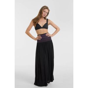 Anytime - Midi Jurk/Rok - Zwart - Viscose - Strapless