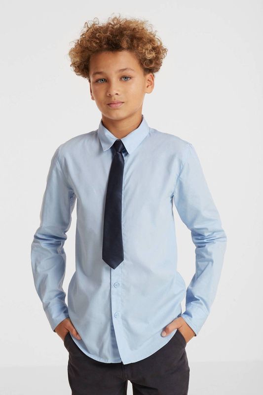 Anytime - Overhemd - Zwart - Katoenmix - Lange Mouwen