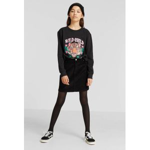 Anytime Corduroy Rok Zwart